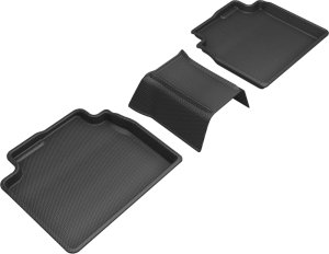 Lexus ES Floor Mats - Rear - 3D MAXpider - Kagu - Black - `19-`20 Lexus ES Floor Mats - Rear - 3D MAXpider - Kagu - Black - `19-`20